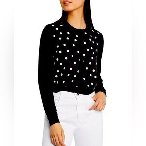 NWT ⭐️PAULE KA Cropped Cardigan⭐️Noir/Blanc⭐️Size Large⭐️STUNNING!